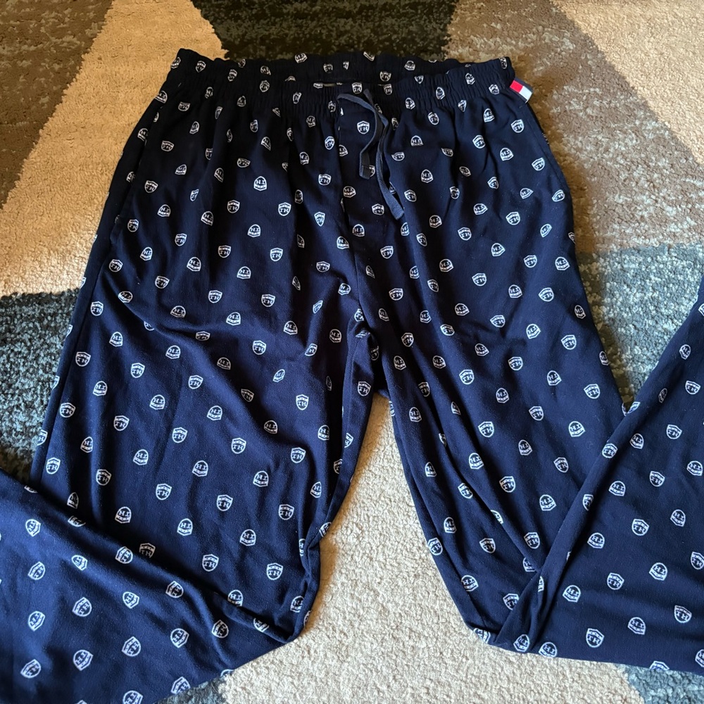 Tommy Hilfiger Blue Pajama Bottoms with Classic Design